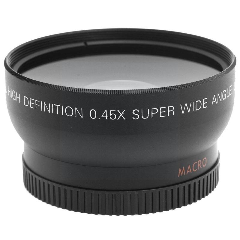 52mm 0.45x Objectif Grand Angle Objectif Macro Pour D50 D60 D70s D3000 D3100 D3200 D300s D70 D90 Caméra Lentille Large Accessoires U6j1