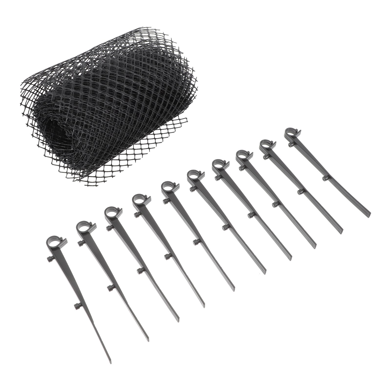 1 Set of Plastic Gutter Guard Practical Anti-falling Leaf Net Protective Mesh