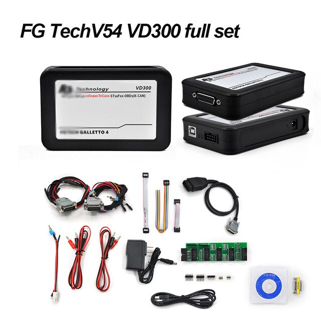 Fgtech Galletto 4 Master V54 Fg-tech 2 Galletto V54 VD300 Funzione di Supporto BDM BDM nessun limite obd2 auto ECU strumento di Chip Tuning: FGTechV54VD300full