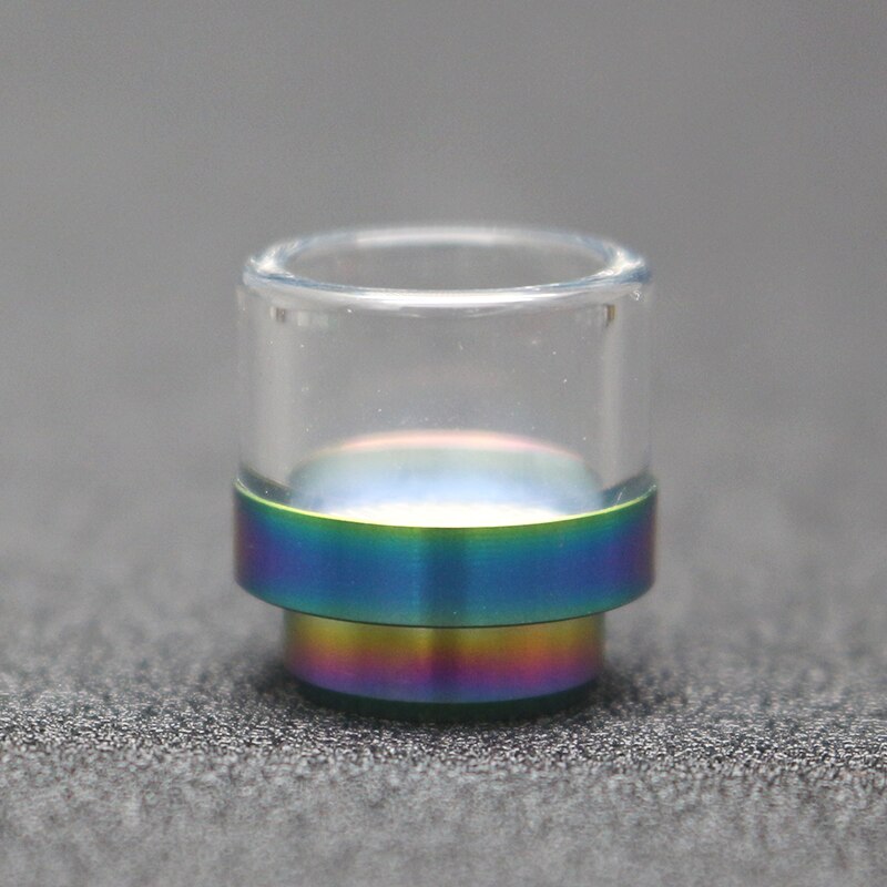 vaporlinda 810 Glass Drip Tip for 810 Thread RDA Atomizer Fit Kennedy 24 Goon 528 RDA Atomizer: Rainbow