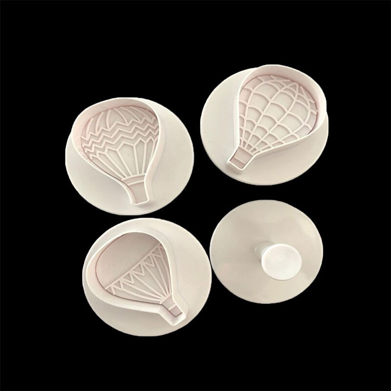 4Pcs DIY 3D Heißer Luft Ballon Form Form Silikon Schokolade Cookie Muffin Backen Werkzeug Schwamm Mousse Dessert Kuchen Dekorieren