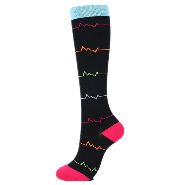 Calcetines deportivos de compresión, 20-30 Mmhg, adecuados para deporte, baloncesto, antifatiga, estiramiento, alivio del dolor muscular, Edema durante el embarazo: 45 / L / XL