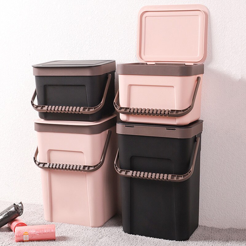 Wall Mounted Kitchen Trash Can Car Recycle Bin Trash Bin Kitchen Dustbin Garbage Rubbish Bin Garbage Can Waste Bin For Kitchen