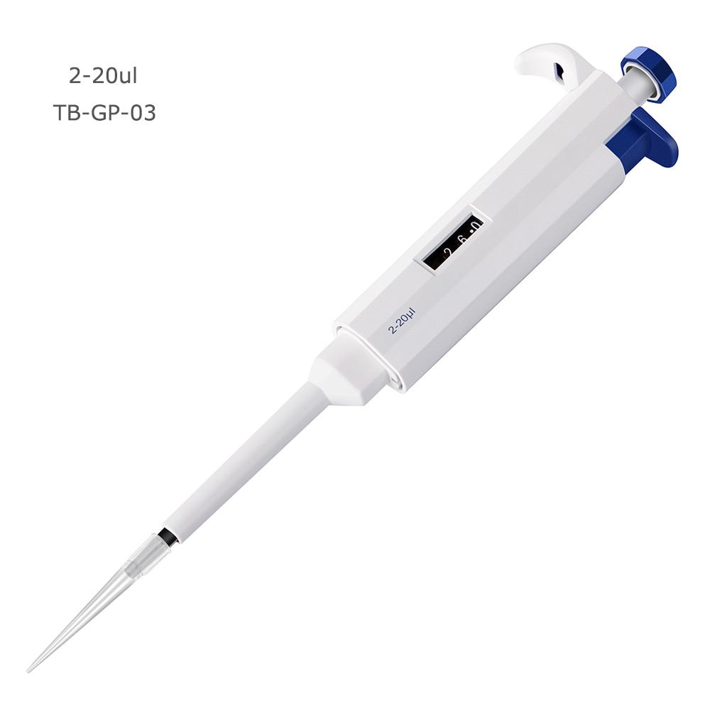 FOURE'S SCIENTIFIC Pipette 2-20ul Lab Adjustable Micropipettes Pipette Single Channel 2-20 Microliter Pipette Pipettor