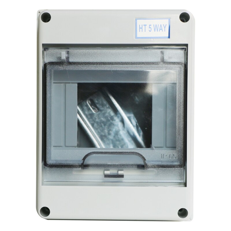 Plastic Surface Electric Equipment 12 Ways MCB Power Distributing Box--HT Series: HT-5P  250x195x70