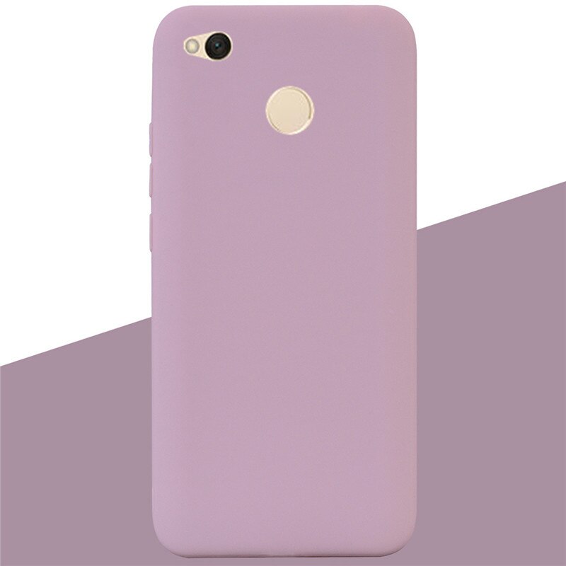 Case For Xiaomi Redmi 4x Case Silicone Soft TPU Ultra Thin Slim Shockproof Case For Xiaomi Redmi 4X On For Redmi 4x Silicon Case: 15 Lotus Pink