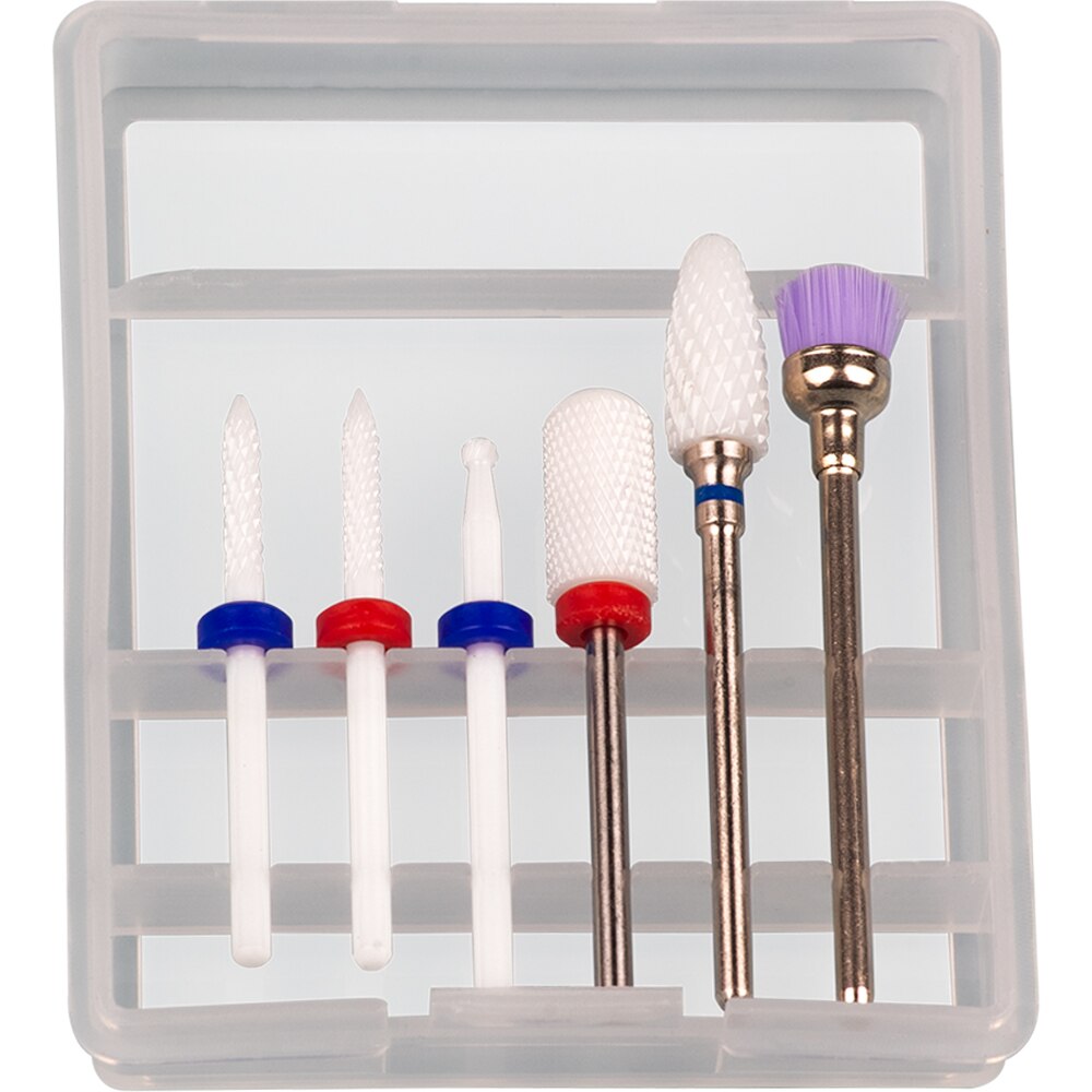 Frees Voor Manicure Set Van Keramische Frees Keramische Nail Sander Bits Machine Manicure Accessoires Cuticle Cutter: S06 Plus-D