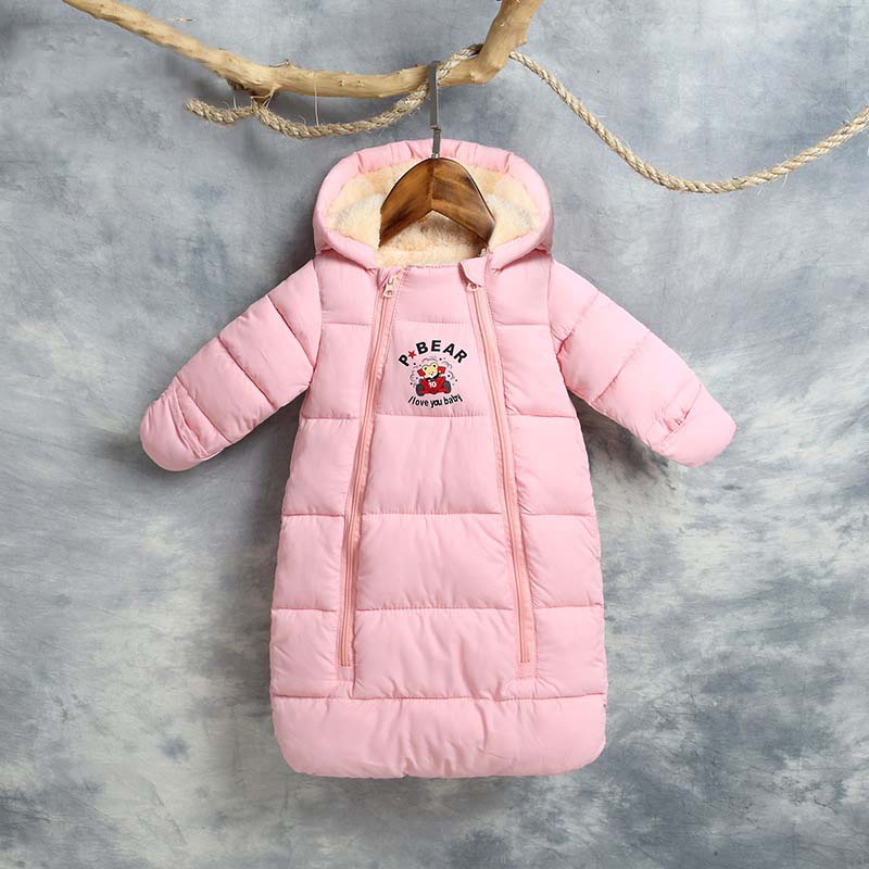 JXYSY automne hiver bébé barboteuse bébé fille coton à capuche salopette pour garçons infantile combinaison enfants vêtements pour -né Anti-coup de pied