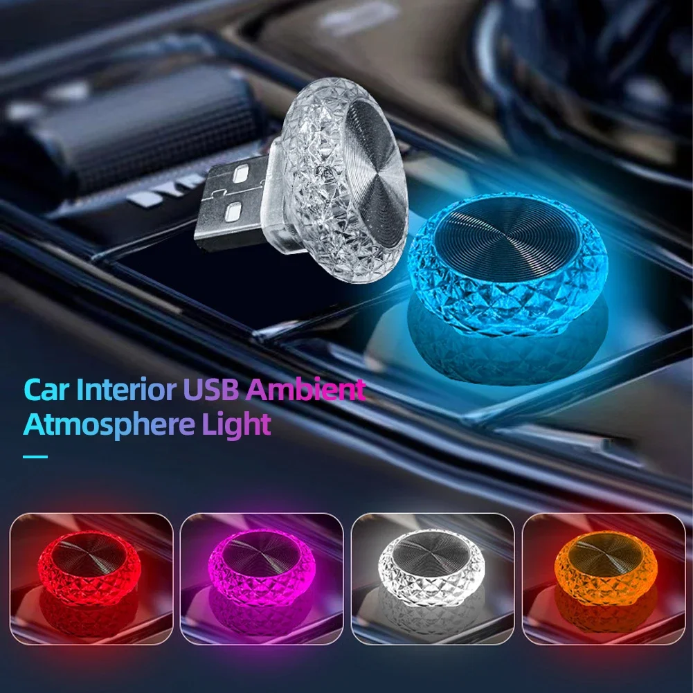 Auto Interieur Usb Ambient Sfeer Licht Led Decoratieve Signaalverlichting Auto Leeslamp Decoraties