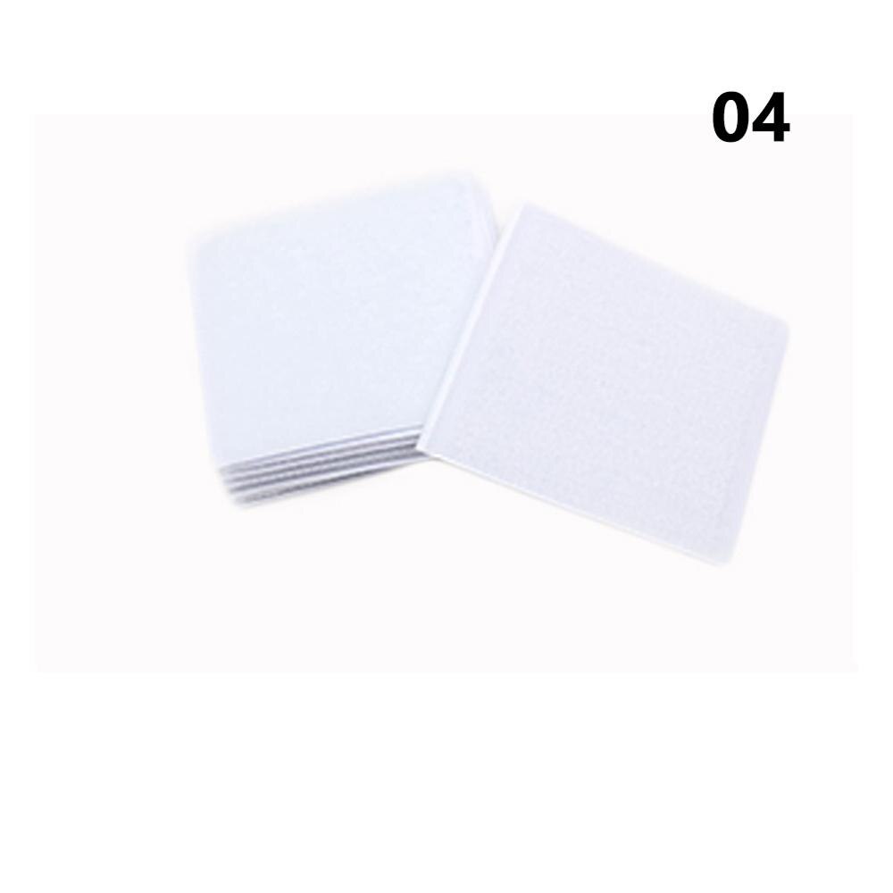 5Pcs/Set Sheet Cover Mattress Blankets Fixed Grippers Double-sided Adhesive Non-slip Grippers Retainer for Sheet Sofa: Square White