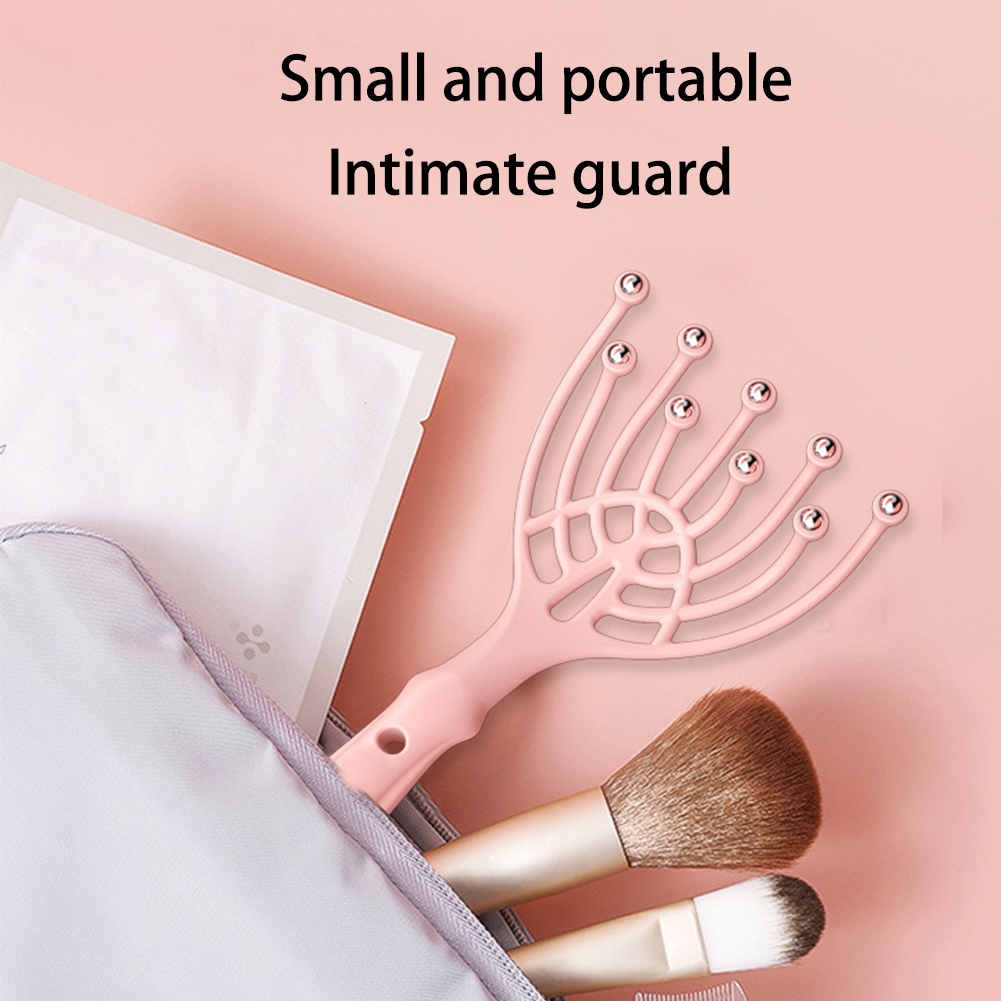 1pc Nine Claw Steel Ball Head Massage Instrument Head Relax Massager Stimulate Blood Circulate Scalp Relax Spa Pain Relief