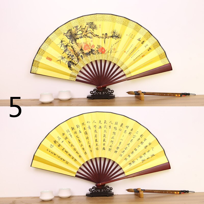 GOOHOCHY Tassel Folding Fan Retro Handheld Fan For