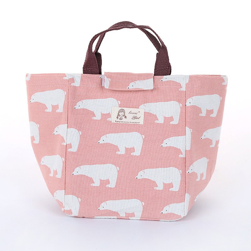 Baby Milch Flasche Isolierung Flamingo Taschen Wasserdichte Tragbare Mittagessen Tasche Kleinkind Milch Brust Flaschen Halten Warme Thermische Tasche MBG0298: Rosa Bär