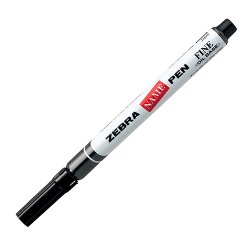 Stylo de marquage à l&#39;huile de zèbre japonais, petite tête unique MO-12A1-SNZ, stylo de Signature d&#39;étiquette, 3 pièces: Black