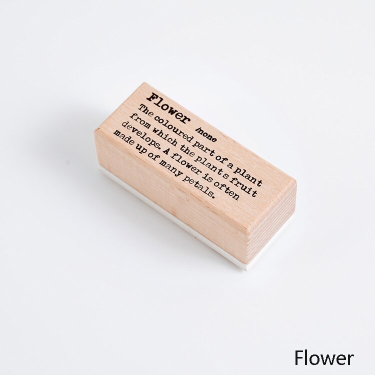 retro Englisch Wörterbuch holz klar Gummi stempel für DIY scrapbooking/foto Album Dekorative stempel Standard stempel holz dichtung: 6