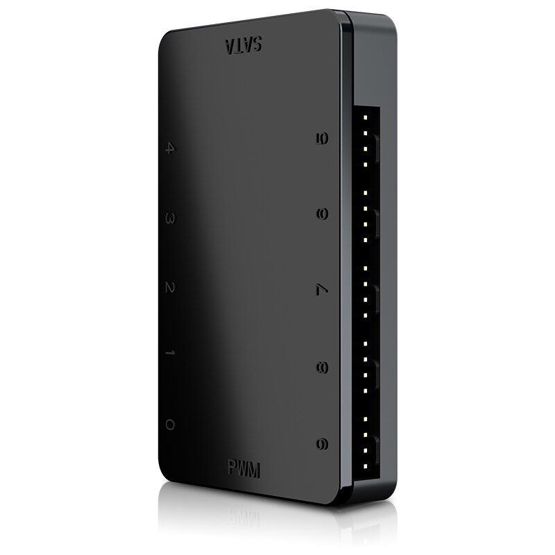 Cooler Master 4pin PWM Case Fan HUB 1 to 10 Moterboard Chassis Fan Interface expand concentrator