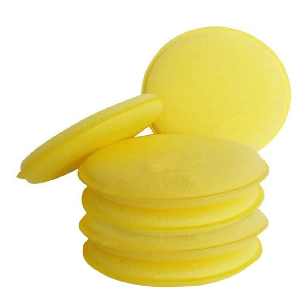 6 Stuks Auto Spons Wassende Polijsten Wax Wax Foam Sponge Pad 10 Cm Kleine Ronde Spons Pad