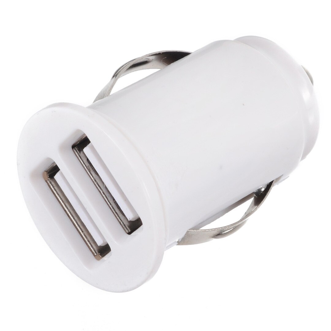 Mini adaptador de cargador de coche DC 12V 2.1A Dual 2 puertos USB adaptador de cargador de teléfono para el coche