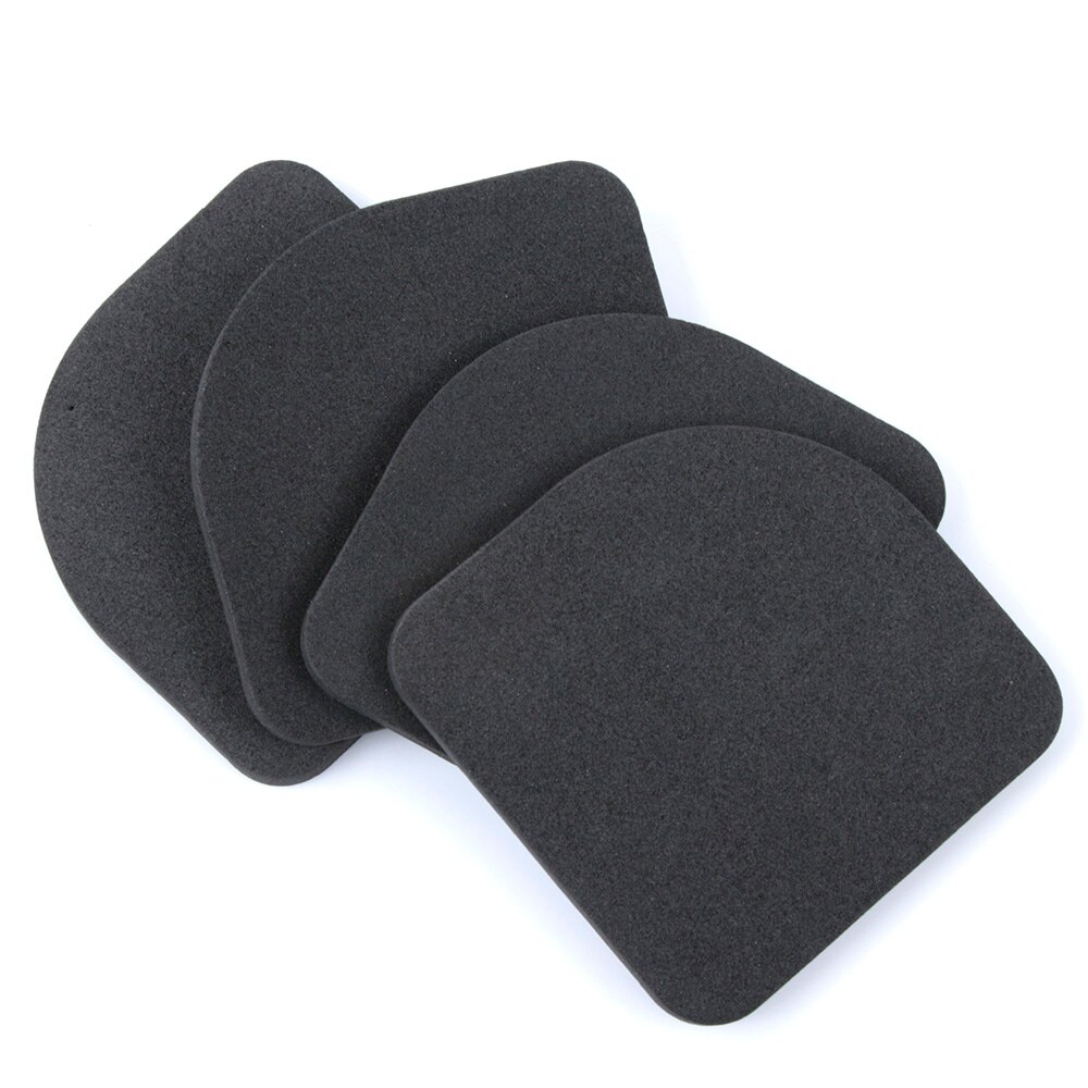 4 Pcs Black EVA Washing Machine Shock Mat Pads Refrigerator Shock Mute Pad Refrigerator Anti-vibration Noise Pad Non-slip Mats