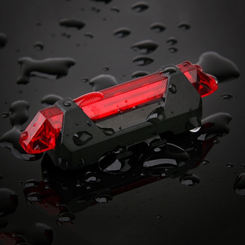 Luces delanteras y traseras para bicicleta, a prueba de agua, luz LED de advertencia de carga, accesorios para bicicleta