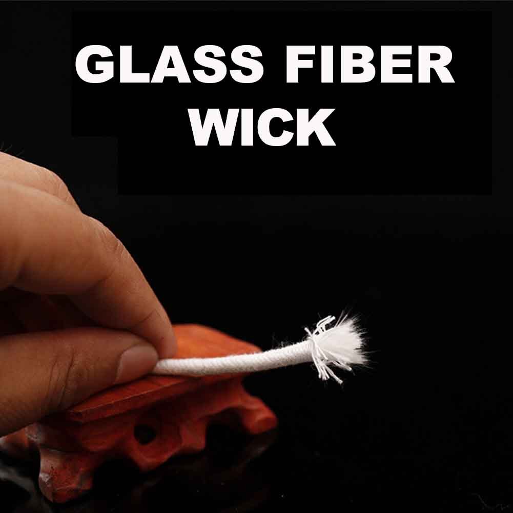 12pcs Fiberglass Tiki Torch Wick Durable Lanterns Trim Butter Lamp Garden Lights Long Lasting Home Decor Patio Lighting Portable