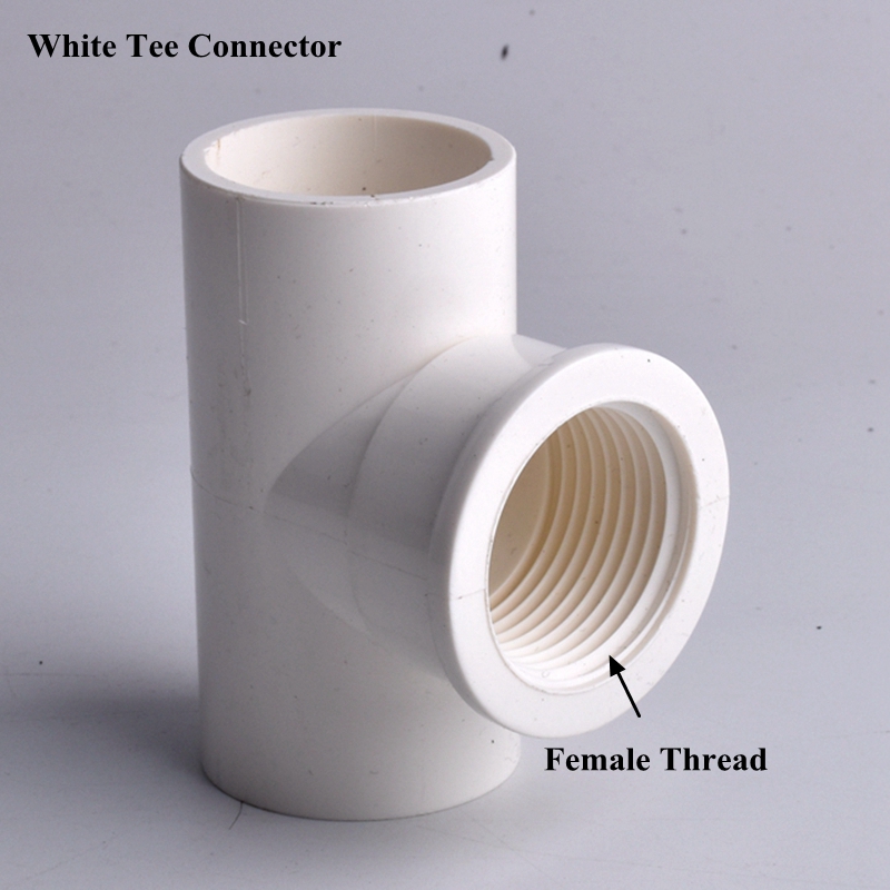 1/2 "3/4" 1 "Binnendraad Tot 20-32mm PVC Elleboog Pijp Connector Eindkap, aquarium Aquarium Tuin Watering Tee Buis Gezamenlijke Fittings: Goud / 1''