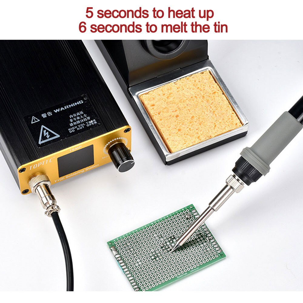 T12-X T12 Soldering Station Electronic Welding Iron LED Digital Display BGA Rework Station With Soldering Tips Repair Tools
