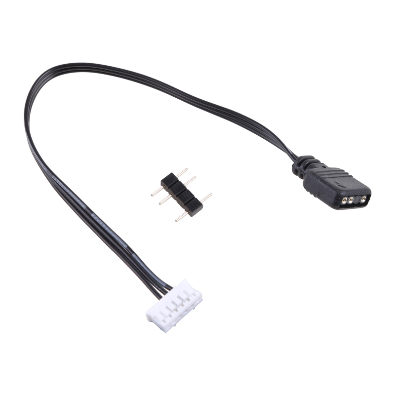 Pin do controlador 5V 3 do fã a 6pin 4Pin cabo 5V ARGB 3 P do adaptador de transferência a 4P 6P: Laranja
