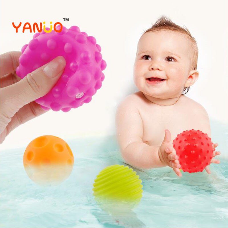 Baby Toy Ball Set Hands Touch Sensory Toys Massage Ball For Baby Develop Baby&#39;s Tactile Senses Toy Baby Toys 0 12 Months