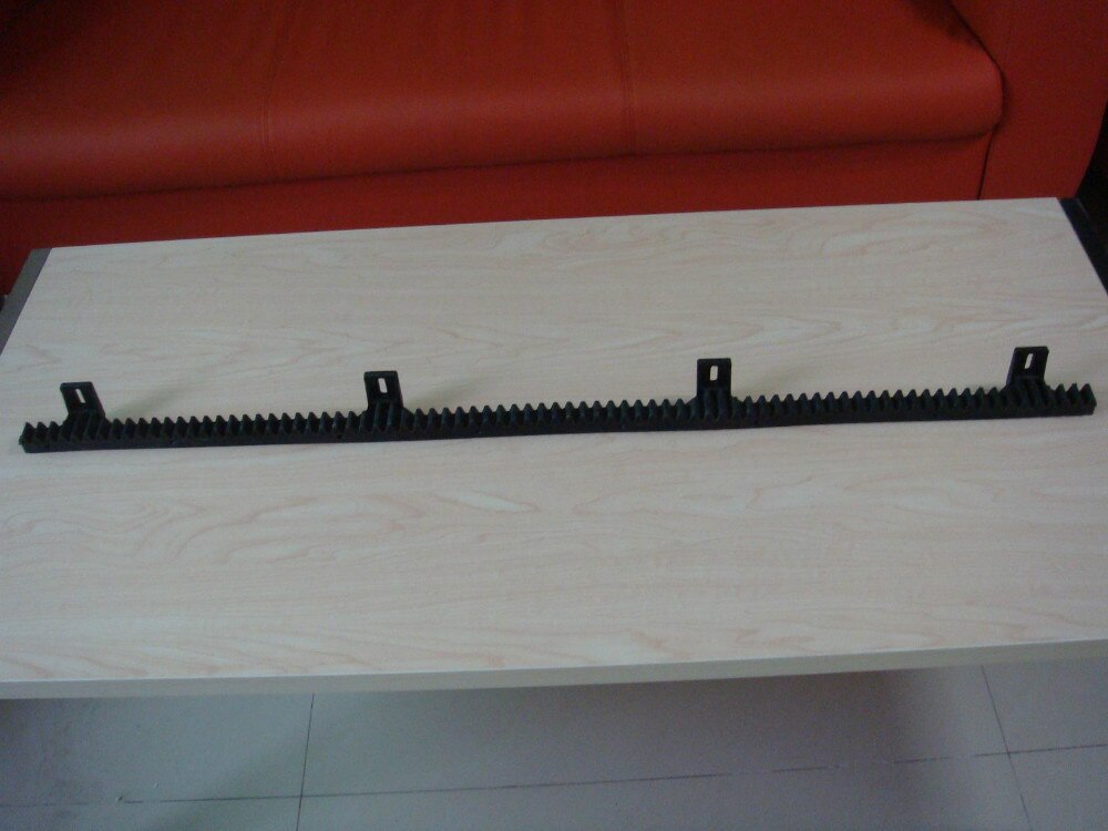 Heavy Duty 4*1 meter Steel Gear / black nylon Racks Teeth Track for Automatic Silding Gate 0perator