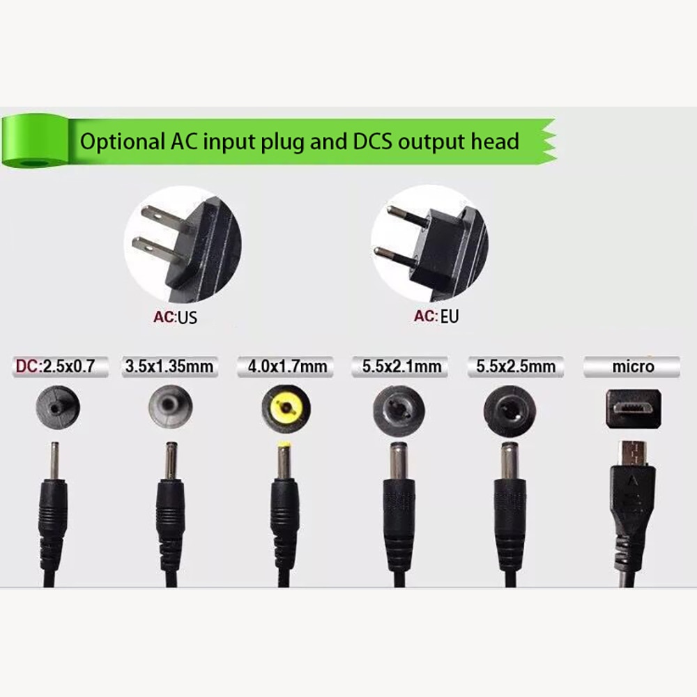 16.8V 2A 21V 1A 8.4V 2A Eu/Us Plug 18650 Lithium Battery Charger Dc 5.5 Mm * 2.1 Mm 100-240V Lithium Li-Ion Batterij Wall Charger