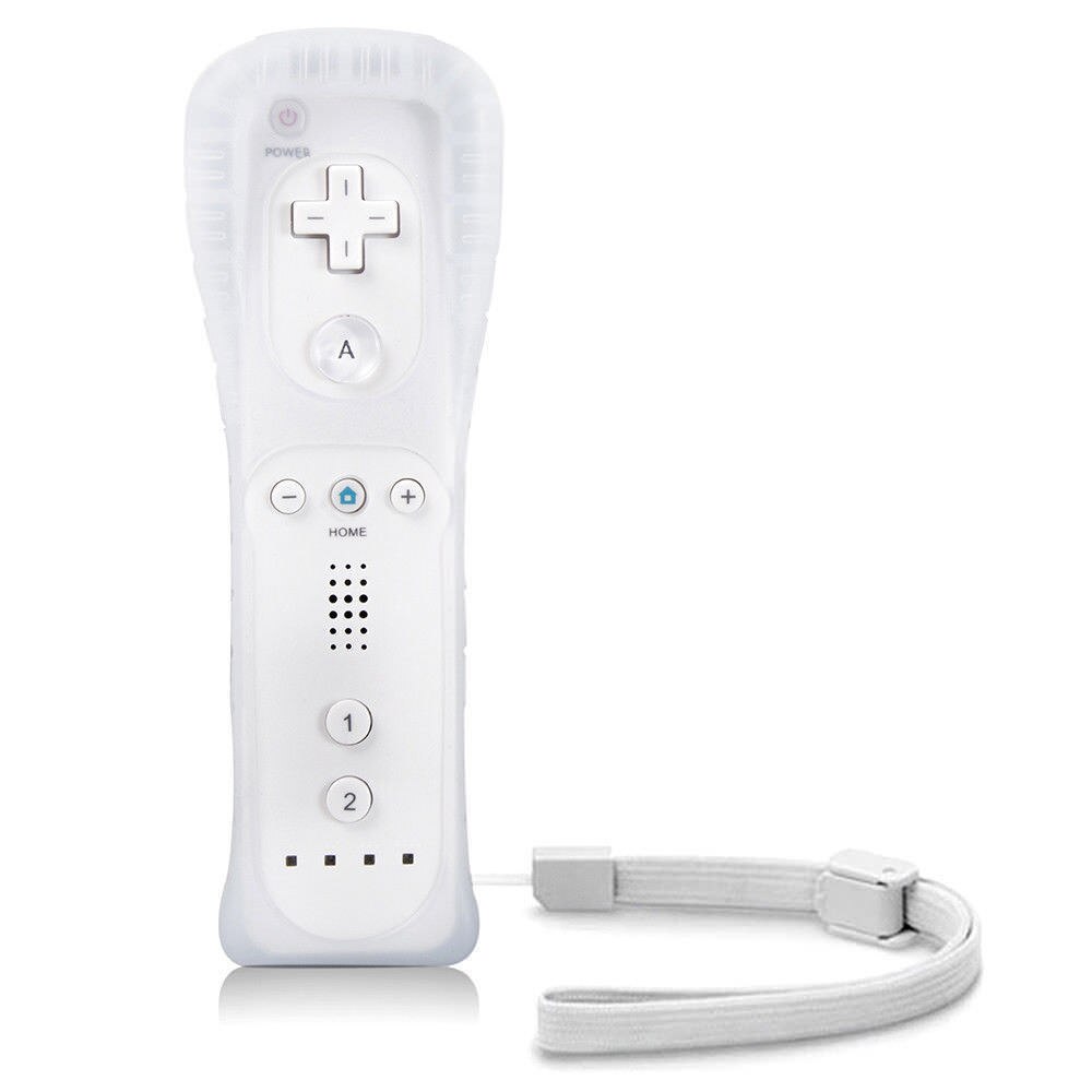 Draadloze Afstandsbediening Voor Wii Ingebouwde Motion Plus Gamepad Met Siliconen Case Motion Sensor