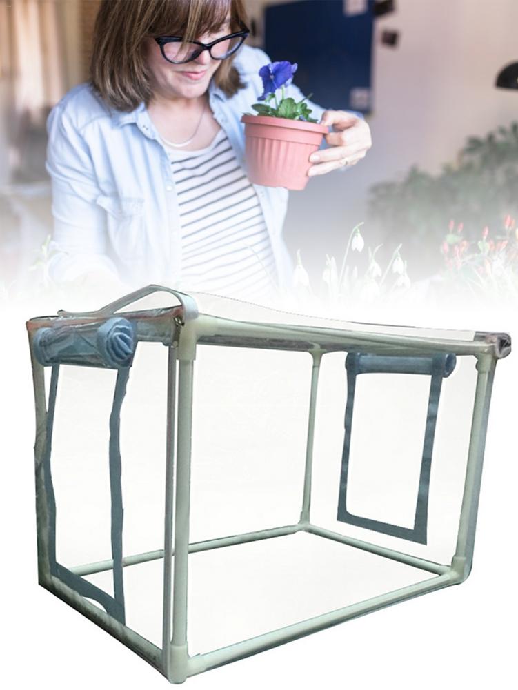Transparante kasafdekking bloemenhuis warmtefolie plantenisolatie schild tuinplanten beschermhoes zonder rek