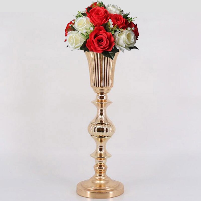 50cm/20'' Gold Tabletop Vase Metal Flower Vase Table Centerpiece For Mariage Metal Flowers Vases For Wedding Decoration 005: 50cm Flowers Rack