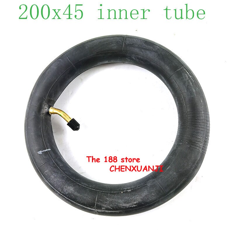 200 x 45 täytetty sisärengas e-twow:lle  s2 skootterin pneumaattinen pyörä 8 " skootteri pyörätuolin ilmapyörän sisärengas 8 x 1 1/4 putkea