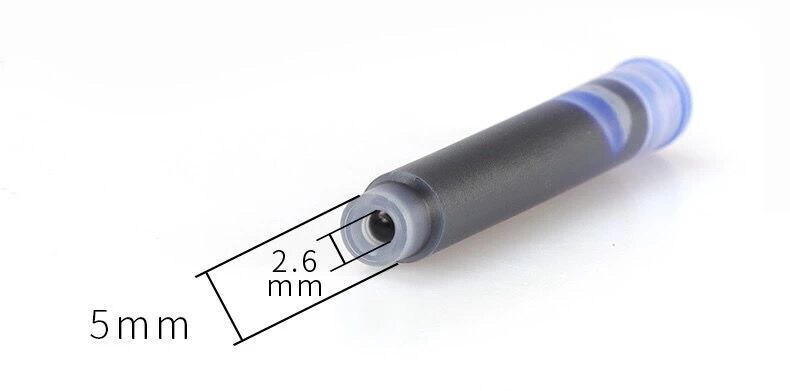 Superior luxury Blue and Black ink Refill Fountain Pen Ink Cartridge