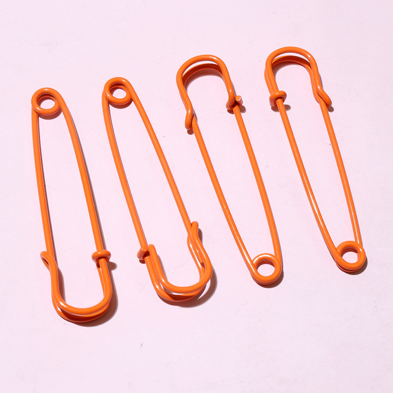 10 pzas, alfileres de seguridad de 50x13mm, broche de Metal, alfileres de costura para ropa, pines de costura para etiquetas, manualidades, accesorios para hacer joyas: YELLOW