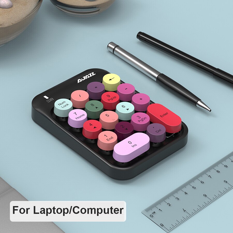 2.4G Wireless Numeric Keyboard Keypad For Laptop Macbook Computer Mini 18keys Digital Number Keyboard Slim Numpad For Office