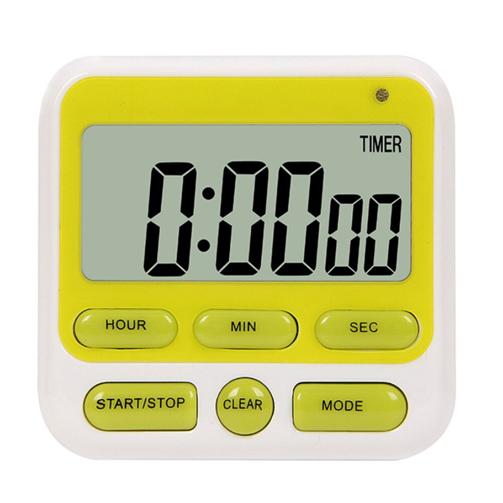 Digital Stopwatch Kitchen Cooking Countdown Timer Alarm Clock Reminder Easy To Place Multifunctional Home Digital Timer Tools: Green