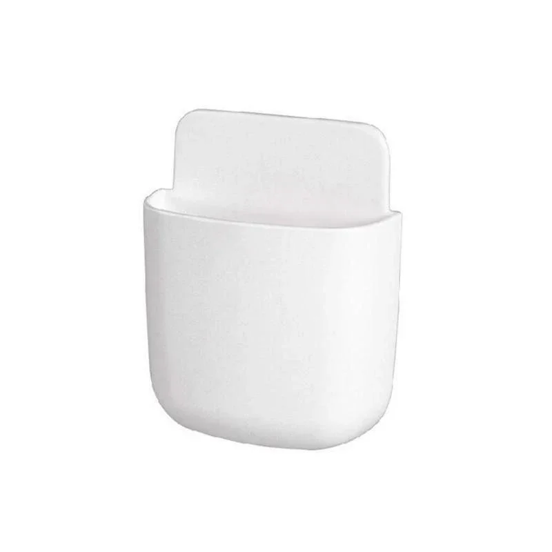 Home Office Wall Mounted Self-adhesive Storage Box For Air Conditioner TV Remote Control Mobile Phone Holder Pen Organizer: plum