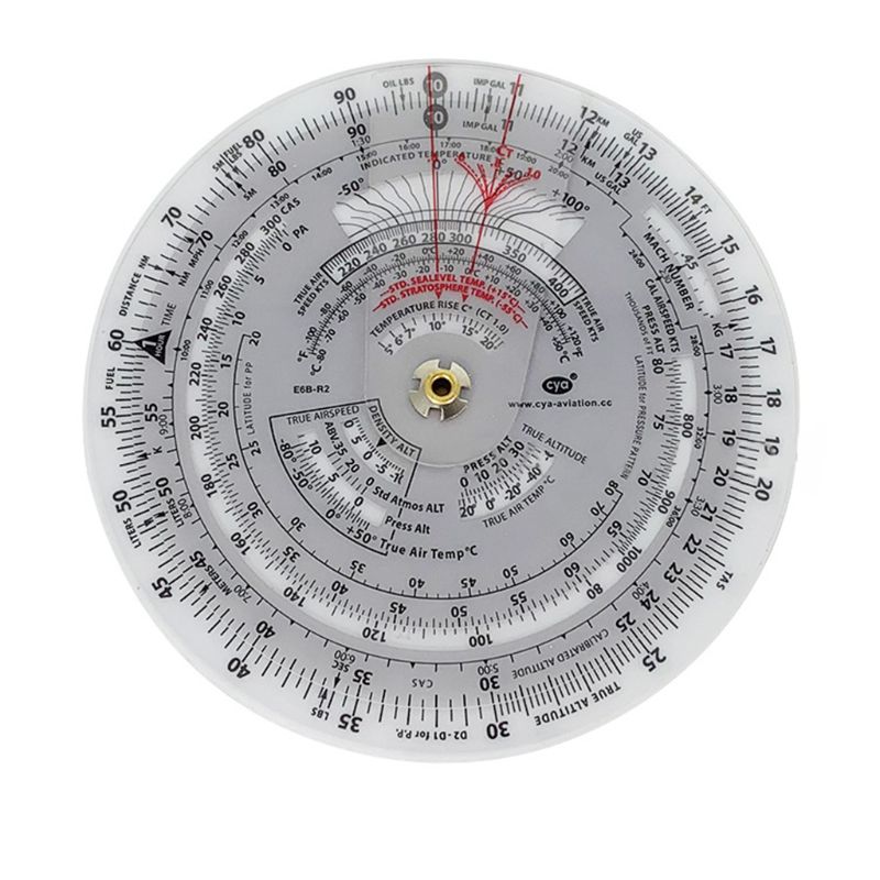 E6B Aviation Round Shape Circular Vector Flight Measuring Computer Calculator Y51B