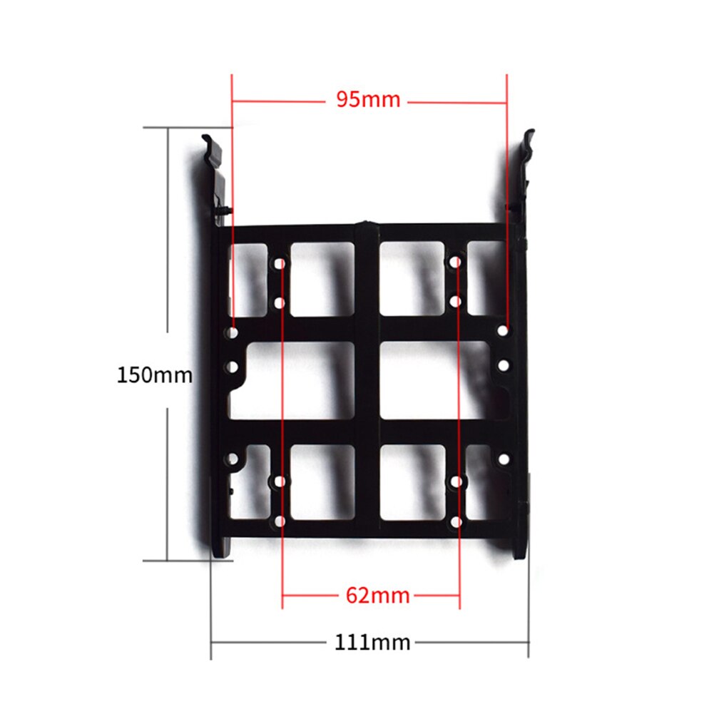 Plastic HDD SSD Mounting Adapter Bracket for 2.5 inch/3.5 inch PC Hard Drive Enclosure Tray Holder Dual Desktop Internal Adapter