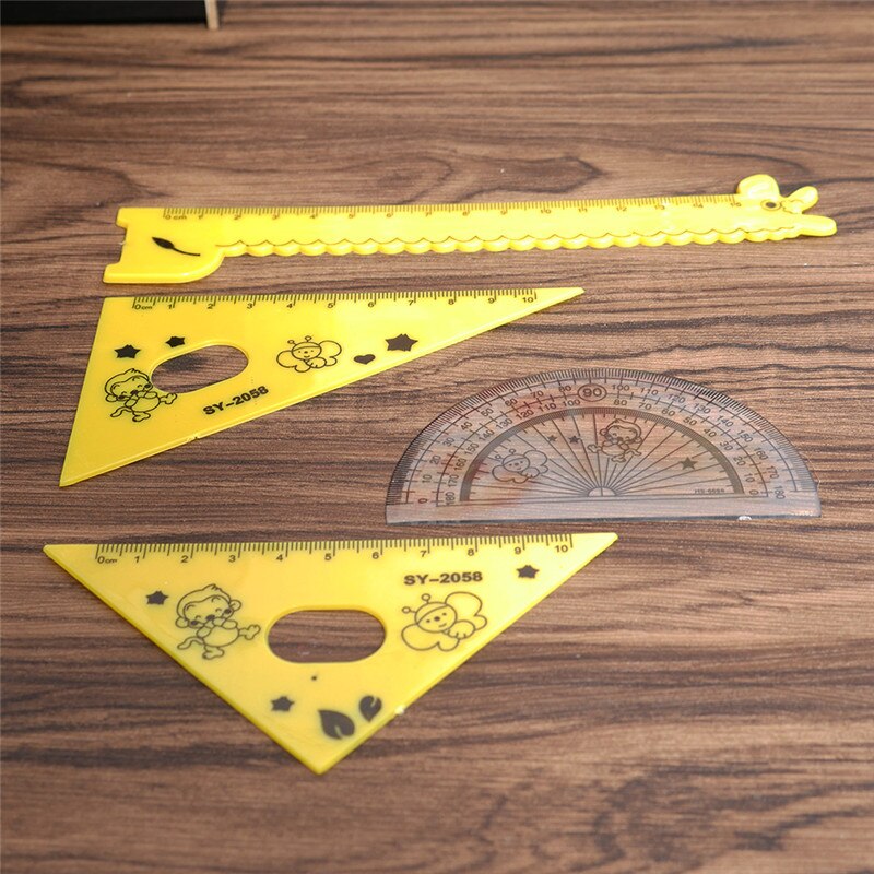 4 pcs/set Cute Cartoon Giraffe Ruler Straight Rule... – Vicedeal