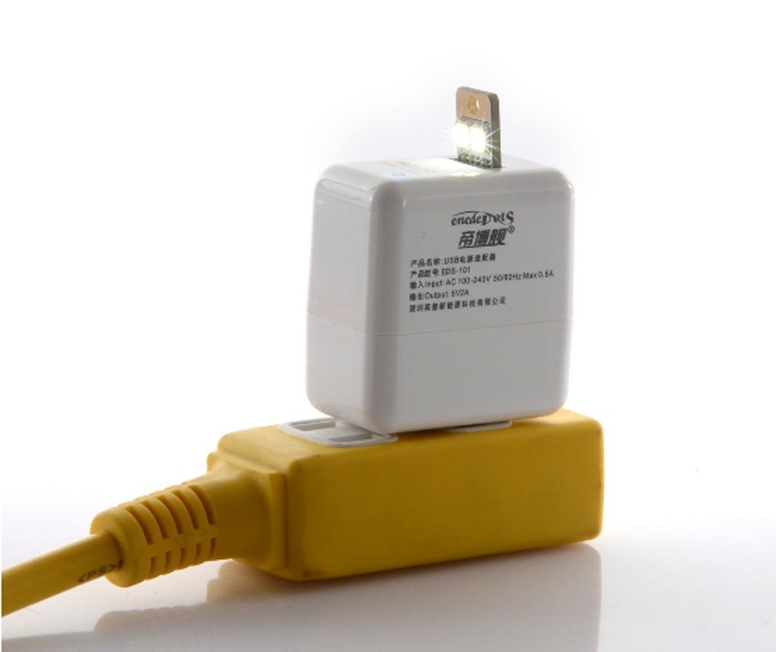 1pc Mini USB Power 0.5W 2 LED Lamp Keychain Portable Pocket Card Pocket Card Touch Switch Night Light Computer Gadgets