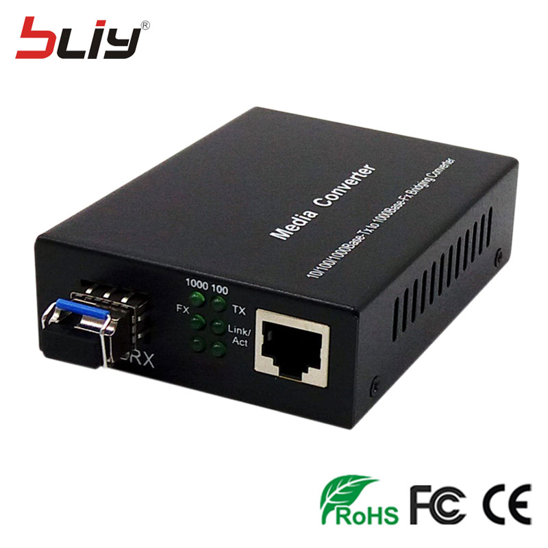 Sfp fiber naar rj45 converter gigabit SFP GPON/OLT media converter 1000Mbps media converter transceiver fibra optica schakelaar