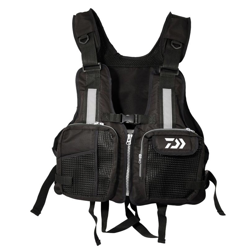 Gilet de pêche de plein air, veste de sauvetage de flottaison, filet de natation, Portable, multi-poches, veste de sécurité détachable,: 06