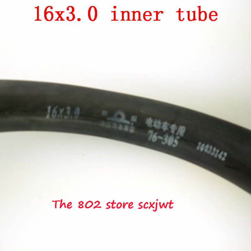 16X3.0 tubo interno Scooter Eléctrico y bicicletas eléctricas, triciclo eléctrico 16*3,00 tubo curvo interno vástago de válvula