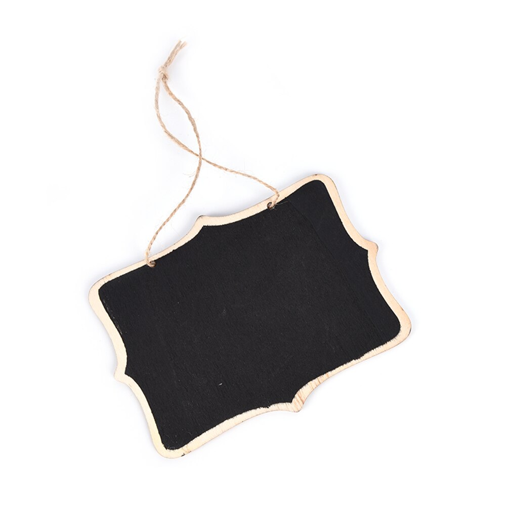 Wall-mount Wooden Black Board With Rope/Wood Blackboard Memo/Message Board