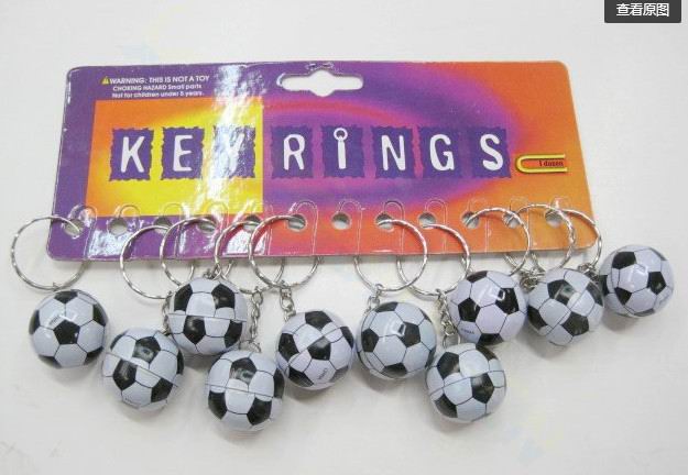 20PCS Tennis bag Pendant plastic mini tennis racquet key ring small Ornaments sport keychain fans souvenirs key chain: football