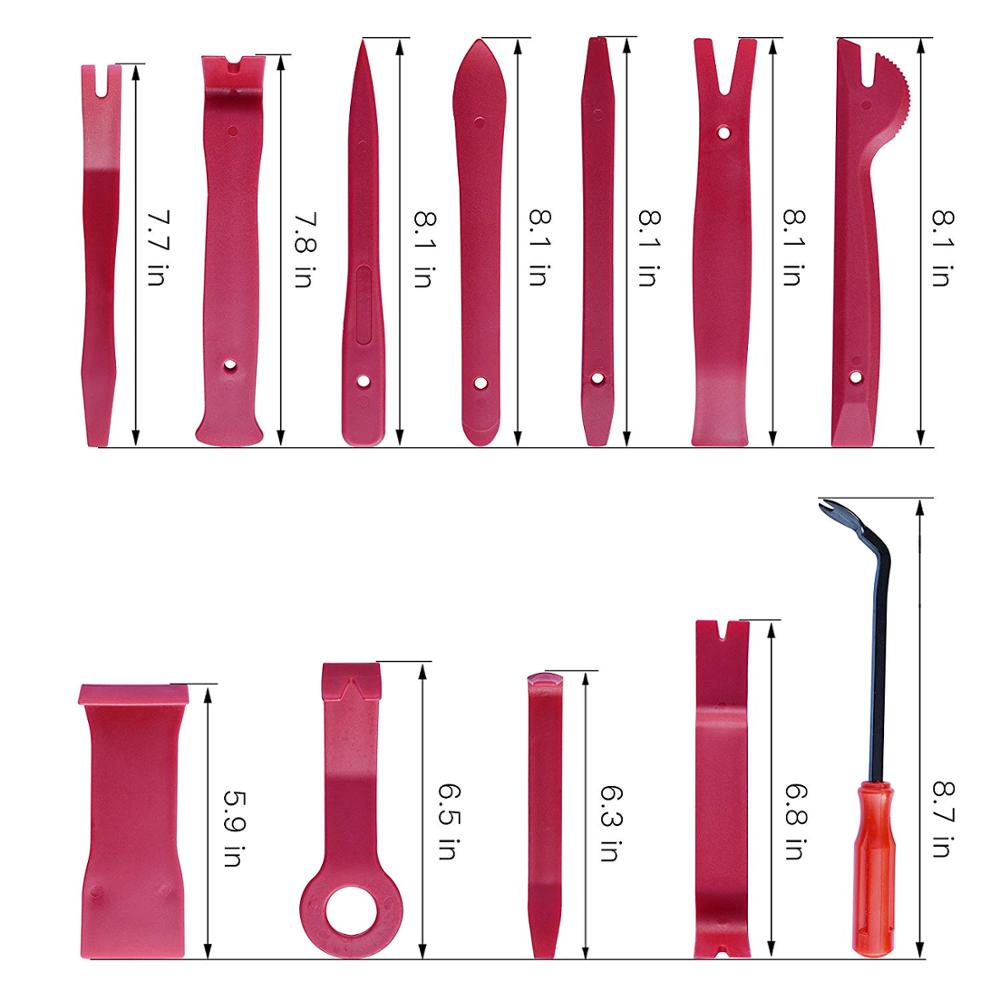 FURUIX Auto Trim Removal Tool Set Car Auto Radio Audio Repair Kit Door Dash Trim Pry Clip Stereo Panel Installer